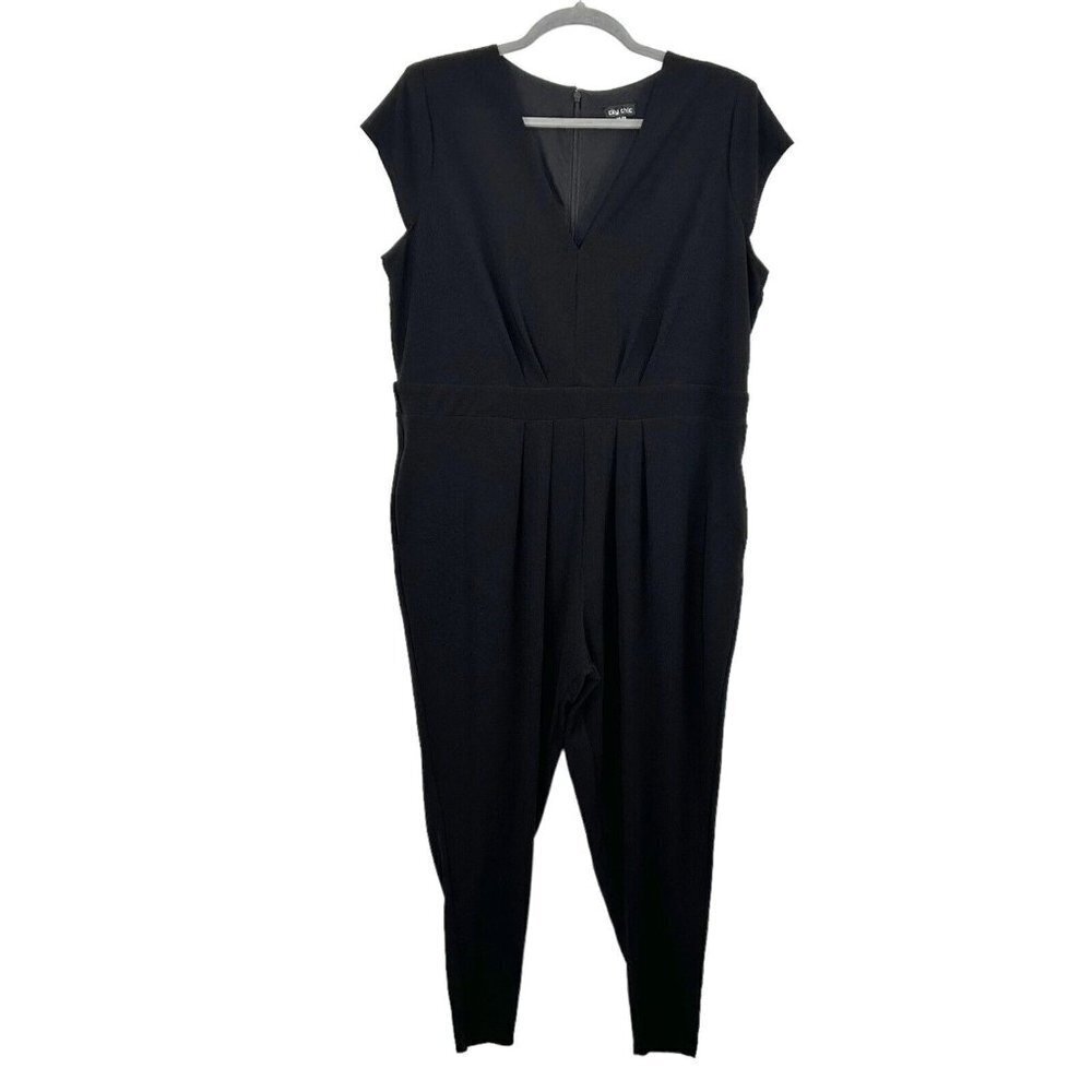 City‎ Chic Jumpsuit Womens Plus Size 24 Black